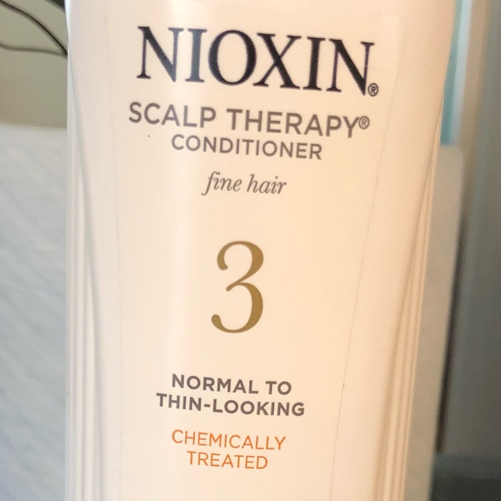 Niox and scalp therapy conditioner number 3